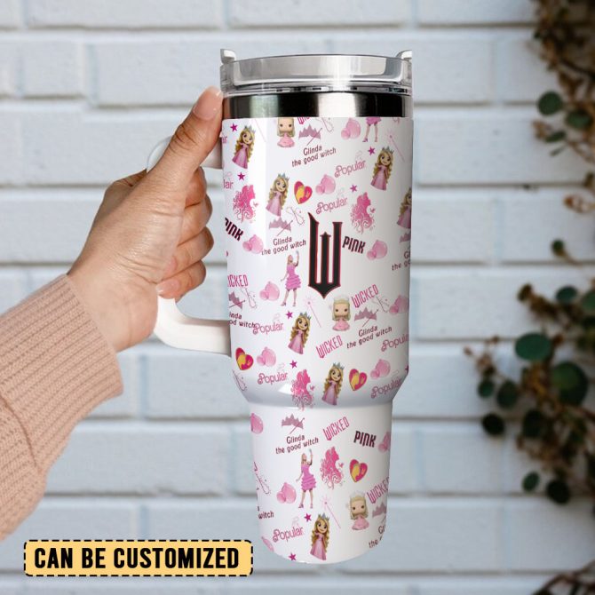 Wicked Movies Custom Stanley Quencher 40Oz Stainless Steel Tumbler With Handle - Image 3