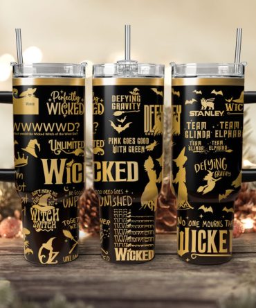 Wicked Movies Custom Stanley Quencher 40Oz Stainless Steel Tumbler With Handle