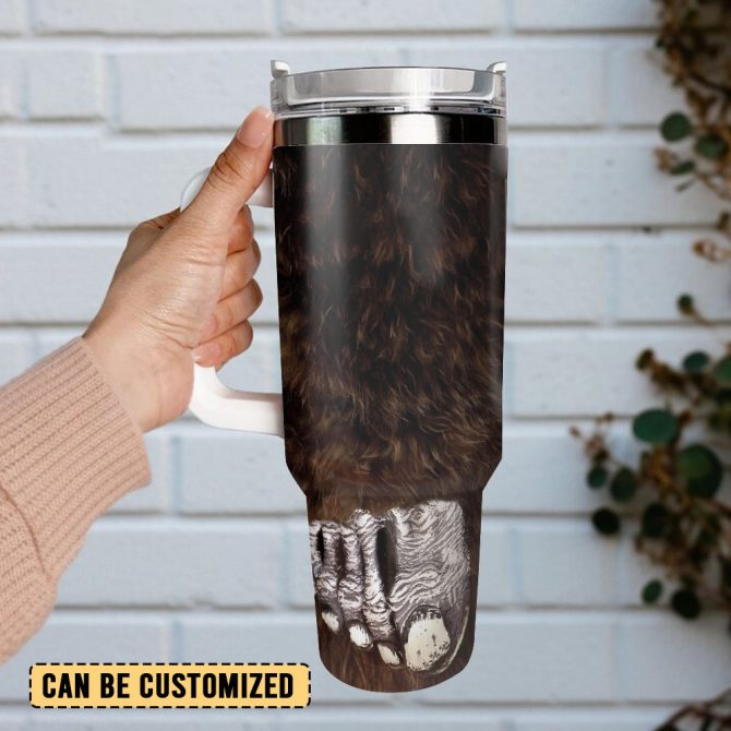 Wildlife Bigfoot Custom Stanley Quencher 40Oz Stainless Steel Tumbler With Handle - Image 3