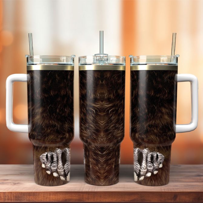 Wildlife Bigfoot Custom Stanley Quencher 40Oz Stainless Steel Tumbler With Handle