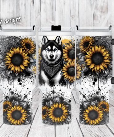 Wolf Flower Custom Stanley Quencher 40Oz Stainless Steel Tumbler With Handle