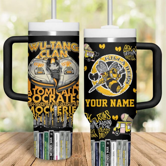 Wu-Tang Clan Music Custom Stanley Quencher 40Oz Stainless Steel Tumbler - Image 2