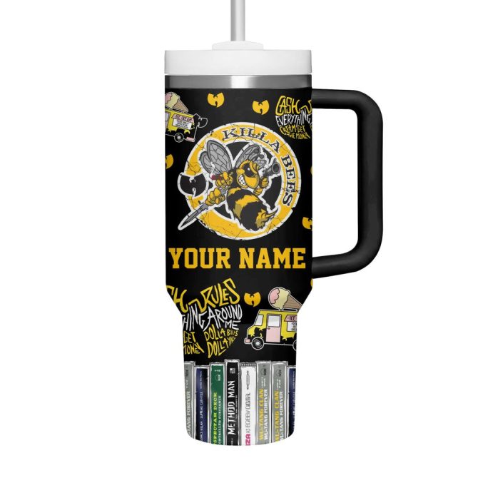 Wu-Tang Clan Music Custom Stanley Quencher 40Oz Stainless Steel Tumbler - Image 4