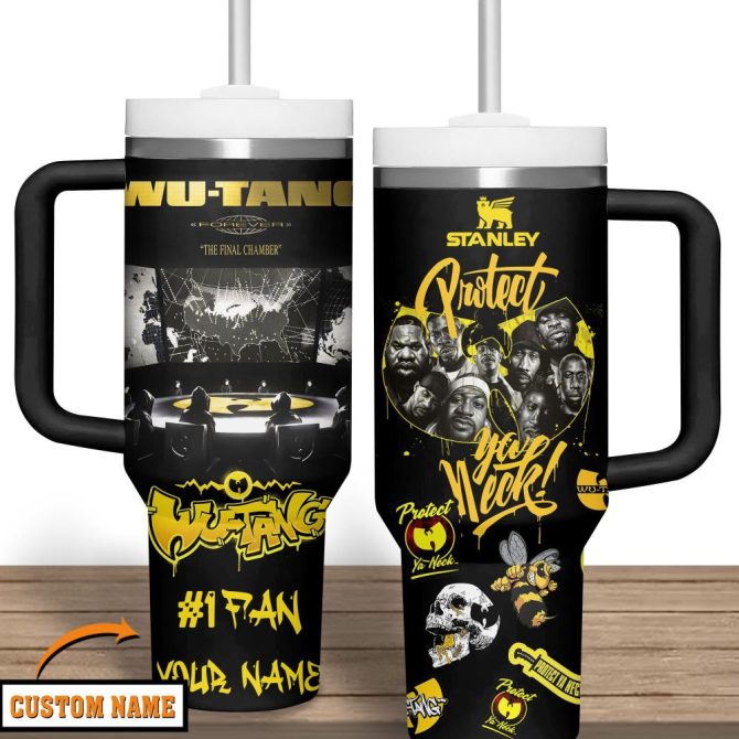 Wu-Tang Clan Music Custom Stanley Quencher 40Oz Stainless Steel Tumbler With Handle - Image 2
