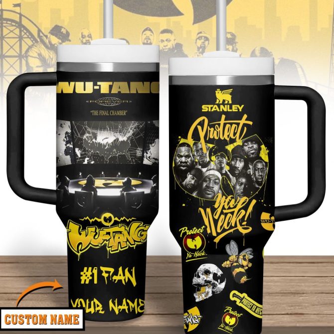 Wu-Tang Clan Music Custom Stanley Quencher 40Oz Stainless Steel Tumbler With Handle