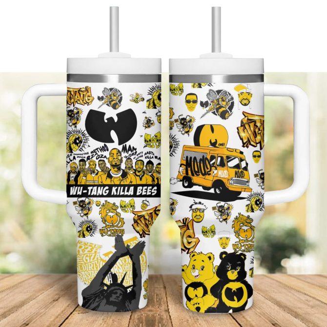 Wu-Tang Music Custom Stanley Quencher 40Oz Stainless Steel Tumbler - Image 4