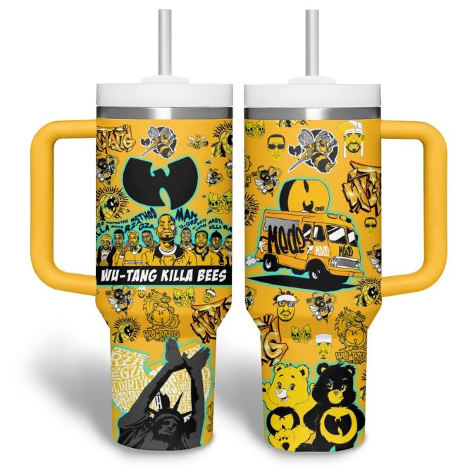 Wu-Tang Music Custom Stanley Quencher 40Oz Stainless Steel Tumbler - Image 5