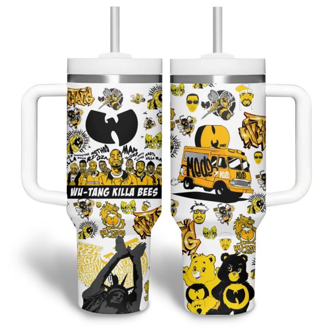 Wu-Tang Music Custom Stanley Quencher 40Oz Stainless Steel Tumbler - Image 3