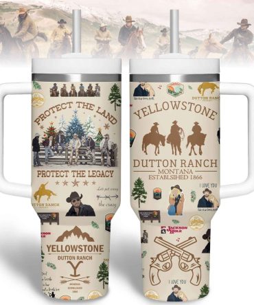 Yellowstone Tv Series Custom Stanley Quencher 40Oz Stainless Steel Tumbler With Handle
