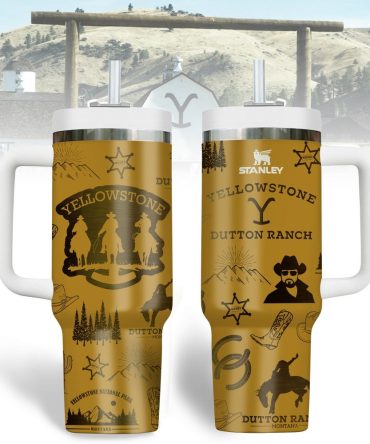 Yellowstone Tv Series Custom Stanley Quencher 40Oz Stainless Steel Tumbler With Handle