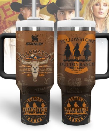 Yellowstone Tv Series Custom Stanley Quencher 40Oz Stainless Steel Tumbler With Handle