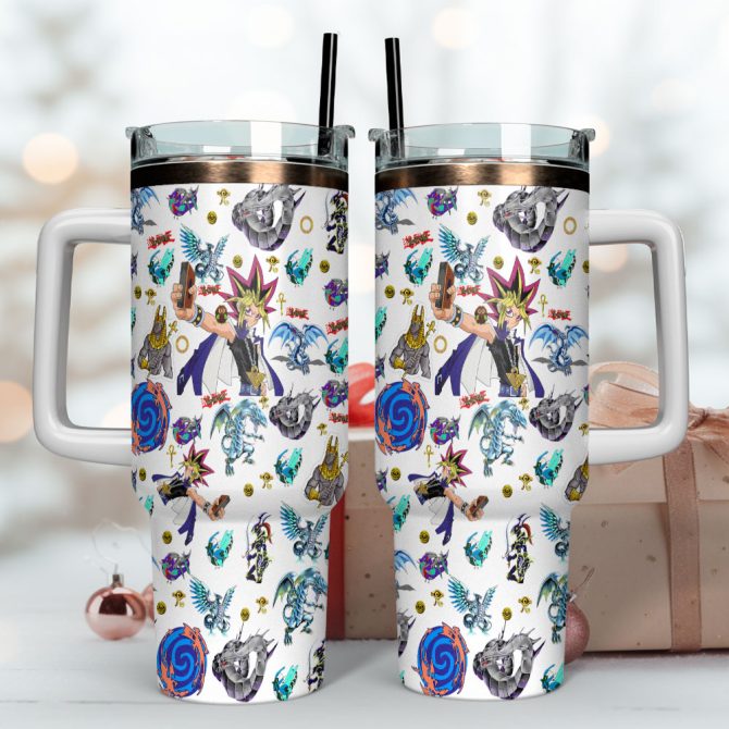 Yu-Gi-Oh! Duel Links Games Custom Stanley Quencher 40Oz Stainless Steel Tumbler With Handle - Image 4