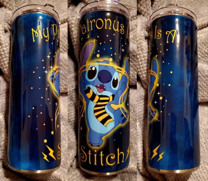 Stitch Tumbler Cup 20Oz -Ohana Means Family - Insulated Stainless Steel Travel Mug For Kids & Adults - Image 2