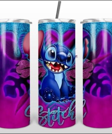Stitch Tumbler Cup 20Oz -Ohana Means Family - Insulated Stainless Steel Travel Mug For Kids & Adults
