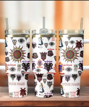 Alice In Chains Rock Band Custom Stanley Quencher 40Oz Stainless Steel Tumbler With Handle