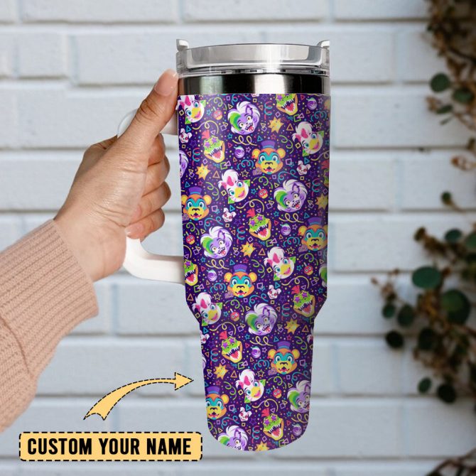 Five Nights At Freddy #8217;S Amino Games Custom Stanley Quencher 40Oz Stainless Steel Tumbler With Handle - Image 2
