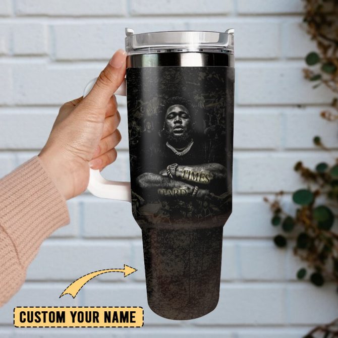 Rod Wave Singer Rapper Custom Stanley Quencher 40Oz Stainless Steel Tumbler With Handle - Image 2