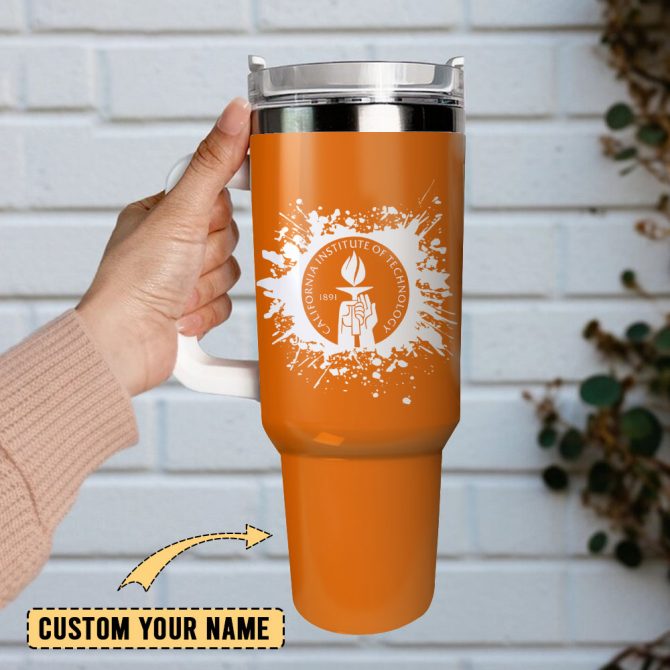 California Institute Of Technology Custom Stanley Quencher 40Oz Stainless Steel Tumbler With Handle - Image 2