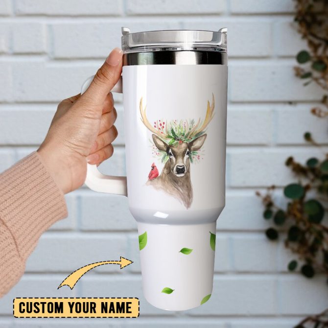 Animal Colorful Custom Stanley Quencher 40Oz Stainless Steel Tumbler With Handle - Image 2