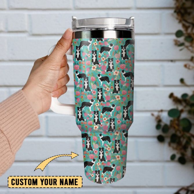 Cute Dog Custom Stanley Quencher 40Oz Stainless Steel Tumbler With Handle - Image 2