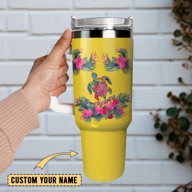 Artwork Custom Stanley Quencher 40Oz Stainless Steel Tumbler With Handle - Image 2