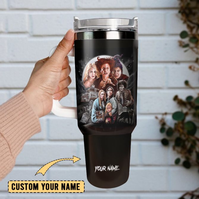 Hocus Pocus Movie Custom Stanley Quencher 40Oz Stainless Steel Tumbler With Handle - Image 2