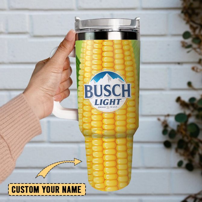 Busch Light Drink Custom Stanley Quencher 40Oz Stainless Steel Tumbler With Handle - Image 2
