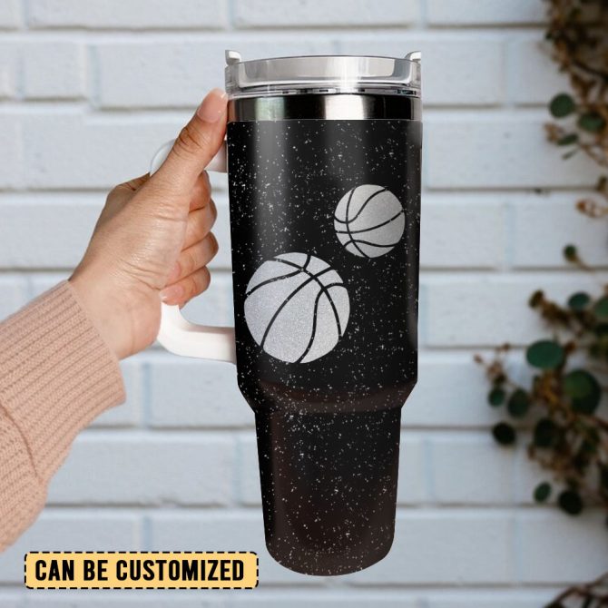 Football Art Custom Stanley Quencher 40Oz Stainless Steel Tumbler With Handle - Image 2