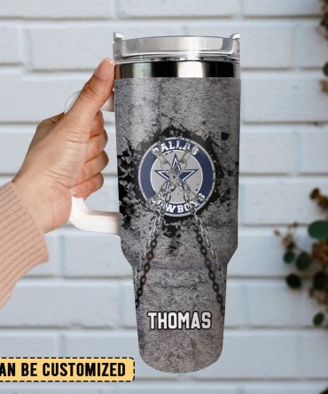 Dallas Cowboys Football Nfl Sport Custom Stanley Quencher 40Oz Stainless Steel Tumbler With Handle