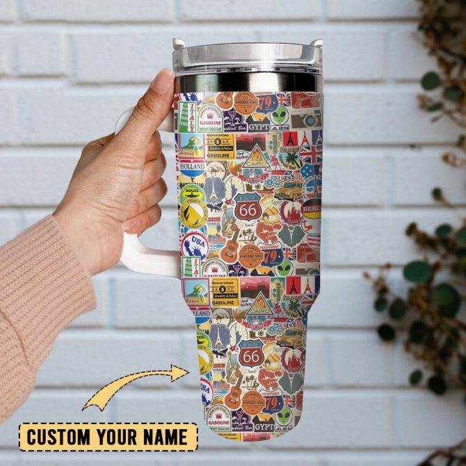 Artwork Custom Stanley Quencher 40Oz Stainless Steel Tumbler With Handle - Image 2