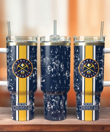 Denver Nuggets Football Team Nba Custom Stanley Quencher 40Oz Stainless Steel Tumbler With Handle