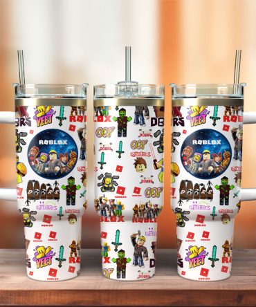 Roblox Lego Custom Stanley Quencher 40Oz Stainless Steel Tumbler With Handle