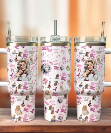 Dolly Parton Singer Song Writer Custom Stanley Quencher 40Oz Stainless Steel Tumbler With Handle