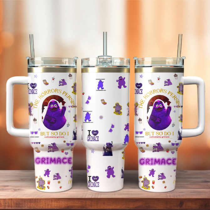 Gimace Mcdonaland Custom Stanley Quencher 40Oz Stainless Steel Tumbler With Handle
