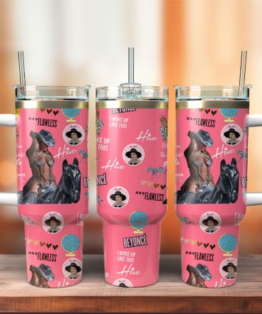 Beyonce Singer Custom Stanley Quencher 40Oz Stainless Steel Tumbler With Handle