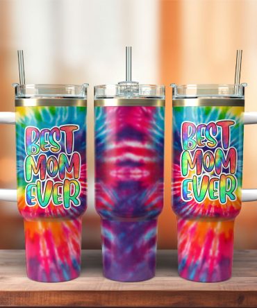 Best Mom Ever Custom Stanley Quencher 40Oz Stainless Steel Tumbler With Handle