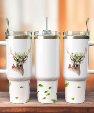 Animal Colorful Custom Stanley Quencher 40Oz Stainless Steel Tumbler With Handle