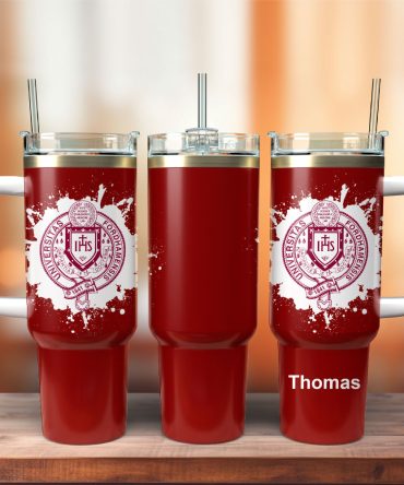 Fordham University Custom Stanley Quencher 40Oz Stainless Steel Tumbler With Handle