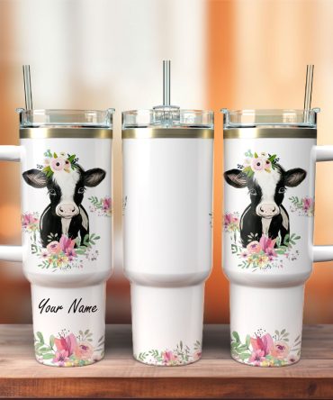 Animal Colorful Custom Stanley Quencher 40Oz Stainless Steel Tumbler With Handle