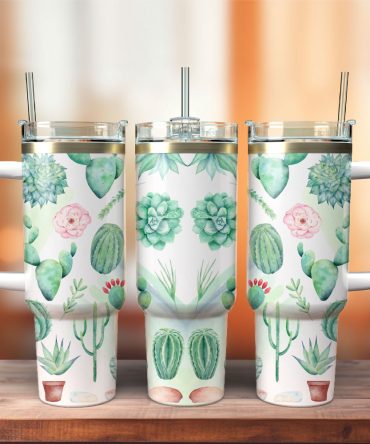 Artwork Custom Stanley Quencher 40Oz Stainless Steel Tumbler With Handle