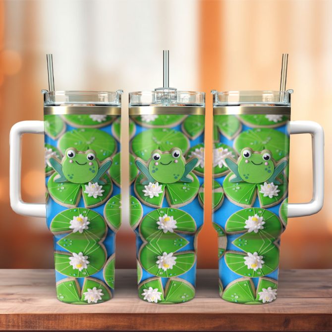 Artwork Custom Stanley Quencher 40Oz Stainless Steel Tumbler With Handle