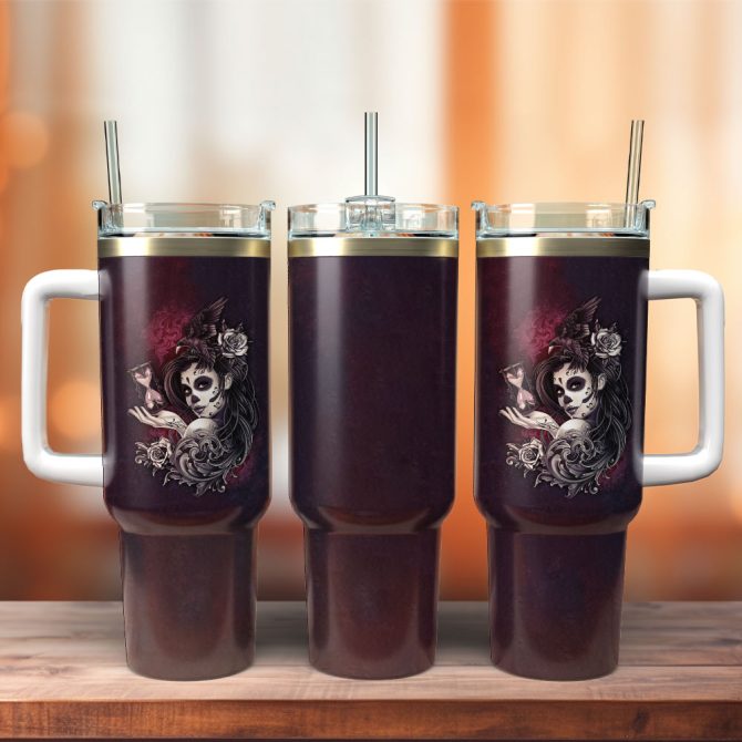 Artwork Custom Stanley Quencher 40Oz Stainless Steel Tumbler With Handle