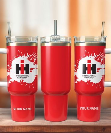 International Harvester Tractors Custom Stanley Quencher 40Oz Stainless Steel Tumbler With Handle