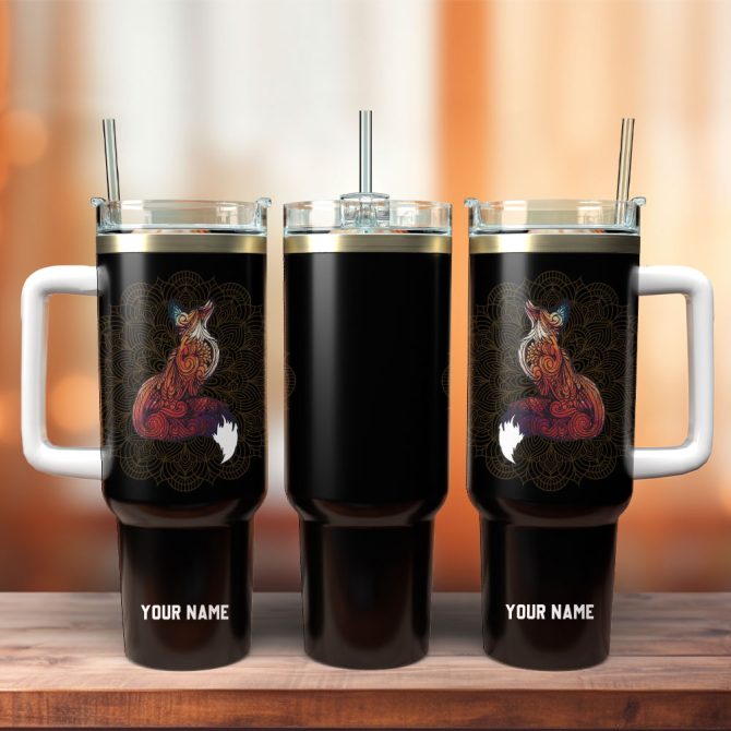 Artwork Custom Stanley Quencher 40Oz Stainless Steel Tumbler With Handle