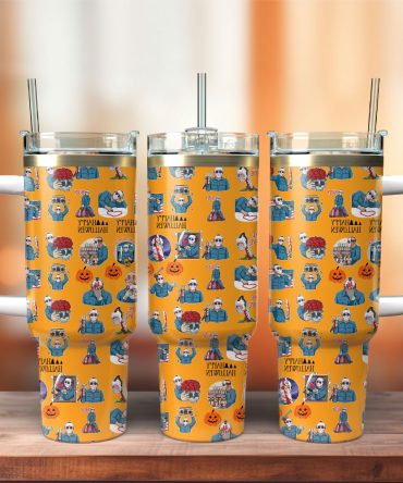 Friday The 13Th Movie Custom Stanley Quencher 40Oz Stainless Steel Tumbler With Handle
