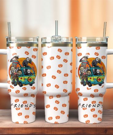 Horror Movie Characters Movie Custom Stanley Quencher 40Oz Stainless Steel Tumbler With Handle