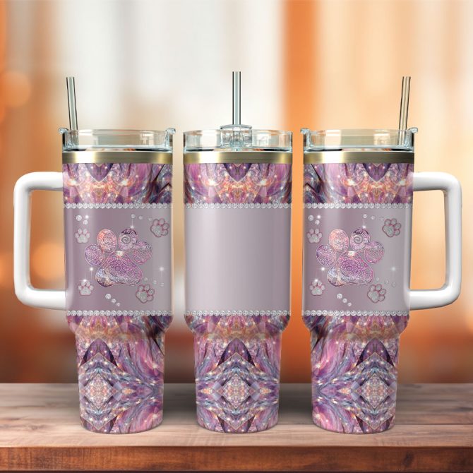 Artwork Custom Stanley Quencher 40Oz Stainless Steel Tumbler With Handle