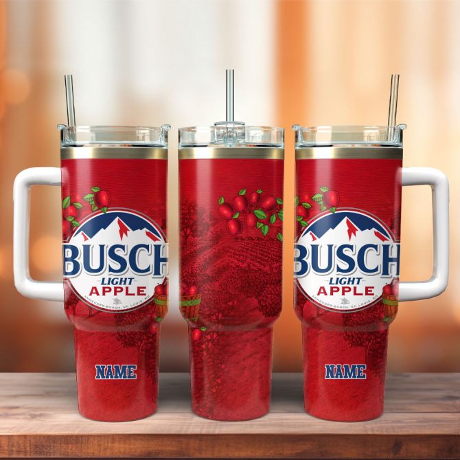 Busch Drink Custom Stanley Quencher 40Oz Stainless Steel Tumbler With Handle