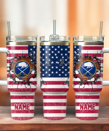 Buffalo Sabres Hockey Nhl Sport Custom Stanley Quencher 40Oz Stainless Steel Tumbler With Handle