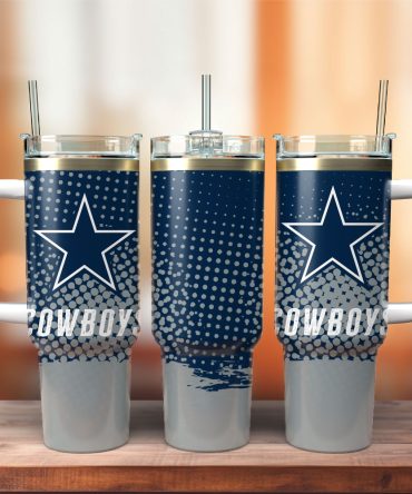 Dallas Cowboys Football Nfl Sport Custom Stanley Quencher 40Oz Stainless Steel Tumbler With Handle